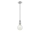 【Design】La suspension moderne acier brossé vintage Diabolo allie une finition acier mat à un look vintage. Cette combinaison unique réunit l'ancien et le nouveau d'une belle manière. Avec son style de vie urbain, cette lampe ajoute un élément contemporain et tendance à votre intérieur. La lampe est livrée avec une source de lumière LED décorative spéciale qui est complètement à la mode.