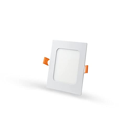 Image of D'Mak 8 Watt Square LED Conceal Panel Light for POP & False Ceiling - Natural White (Pack of 5)