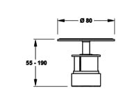 MEPA EasyLift support réglable pour receveur de douche SF 150193