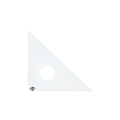 Image of Alvin 131C-4 45-Degree /90-Degree 4 inch Clear Professional Acrylic Triangle