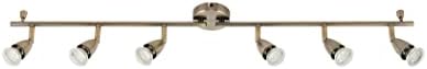 Saxby Amalfi 50W 6 Light Antique Brass Decorative Commercial Domestic Adjustable Spotlight Bar