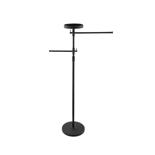Toalleros para baño de pie estante almacenamiento móvil negro 2