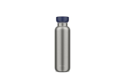 Mepal, Botella isotérmica, Botella Agua Termica de Doble Pared, Botella para beber Sobre la Marcha, 12 horas caliente y 24 horas fría, Acero Inoxidable, 500 ml, Vivid blue
