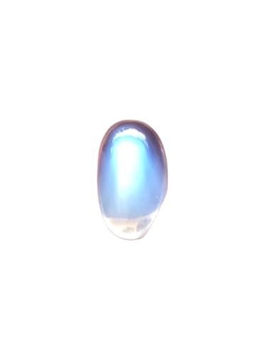 Pierre de lune naturelle ovale 12x7mm calibrée pour réparer ou remplacer une pierre de bague perdue