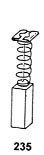 Balais de Charbon pour HITACHI DH 26PC marteau 6,5x7,5x12mm