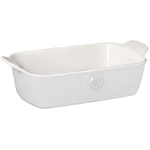 Emile Henry Made In France Modern Classic BREAD BAKER/LOAF PAN - 9" X 5" / 1.8 qt, SUGAR WHITE