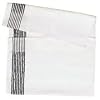 Super Gym Caddy White Towel with Black Stripes 22x44