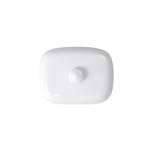Villeroy & Boch Royal Butterdose Oberteil, Premium Bone Porzellan, Weiß