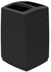 55 gal Square Waste Container - Black