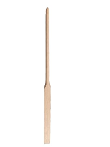 Image of Combo of Wooden Wax Spatula & Beauty Face Pack Applicator Brush - Waxing Applicator Hair Removal Sticks for Salon, Flat Wooden Face Pack Brush for Facial Bleach, Wooden Wax Knife For Waxing