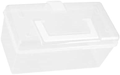 TIDTALEO Box Mini Medicine Case Plastic Storage Boxes Clear Container Medication Box First Aid Container Bin Emergency Box Kit Medicine Box Small Medicine Box Travel Medicine Bag