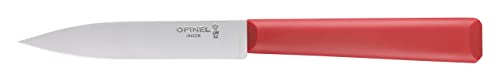 Opinel Les Essentials+ No. 312 Paring Knife, Corrosion Resistant + Dishwasher Safe, Made In France, Red #TOP2