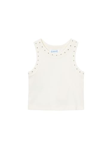 Mayoral Tank Top with Braces for Girls and Girls Ecru, Ecru, 10 Years