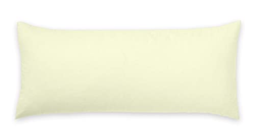 ARLINENS Ultra-soft Hollow fiber Filled Bolster Pillow Non-allergenic Orthopaedic Long Pillow for Maternity Back, Neck, Support Includes Free Pillow Case (Cream, Single 3ft)