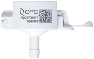 Quick-Disconnect Fitting, Genderless Hose Barb, High-Temperature Polycarbonate, 1/2" ID; 1/Each