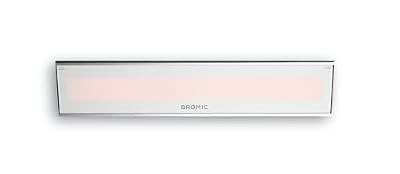 Bromic Platinum Smart Heat 3400W Electric Patio Heater - Radiant Infrared, 220V-240V, White Finish - BH0320008