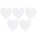 VICASKY 5pcs Heart Shaped Canvas Oil Painting Canvas Panel Boards for Students Artist Hobby Painters Beginners Art Decoration