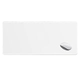Greeney Large Gaming Mouse Pad,31.5x11.8 Inch Sublimation Blanks Mouse Pads for Heat Press Printing Picture Logo Crafts (White)