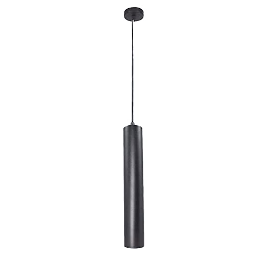 Lampe suspendue cylindrique LED RAGGZZ 7W noire pour luminaire de plafond moderne