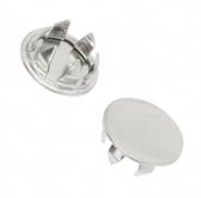 Pack of 10 7602 Hardware Hole Plug 0.375" (9.53mm) 3/8" Steel, Nickel Plated Natural