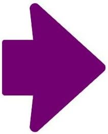 LiteMark Sensory Path Pack of 12 Durable Purple 6" Trail Marking Arrow Mix and Match with Our Other Shapes and Phrases to Create Great Activities for Children in The Classroom, Daycare or playroom
