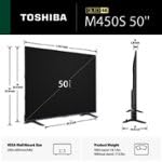 Image of TOSHIBA 50 inch Class M450 Series QLED 4K UHD Smart Fire TV, Voice Remote with Alexa, Stream Live TV Without Cable