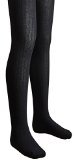 Sportoli Girls Ribbed Cotton Hold and Stretch Footed Winter Tights - Black (size 8/10)3