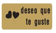 Etiquetas Adhesivas Doradas 