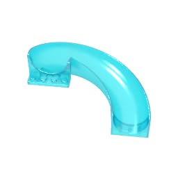 Props 6X12X8 Slide 5PCS Compatible with Lego 11267 GDS-2072 Classic Bulk Toy MOC Color:Trans Light Blue