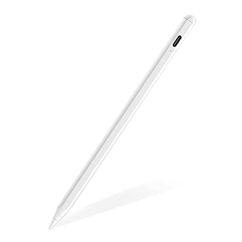 Active Stylus Pen for Touch Screen, Rechargeable 1.5mm Fine Point Smart Pencil Active Stylus Stylus Pen Compatible for iPhone iPad Samsung Phone &Tablets, for Drawing and Handwriting(iOS/Android)