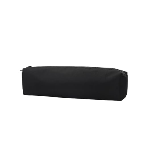 Image of Pencil Case Small Zipper Pen Pouch for School Office Art Supplies Stationery Organizer Bag for Pens Markers(Black /Oxford)