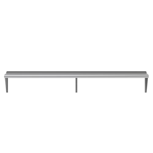 Image of AmGood 72 inch Long X 12 inch Deep Stainless Steel Wall Shelf | NSF Certified | Appliance & Equipment Metal Shelving | Kitchen, Restaurant, Garage, Laundry, Utility Room