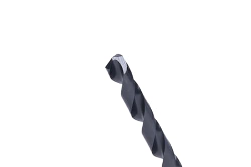 Image of Century Drill & Tool 24131 Pro Grade Black Oxide Drill Bit, 31 /64 inch, Pro | Straight shank, 5-7 /8 inch overall length, 135 point, cuts steel, wood & plastic, 135 split point