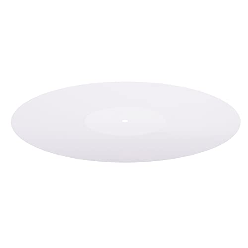 Accessoire pour platines vinyles en acrylique blanc mat esthétique