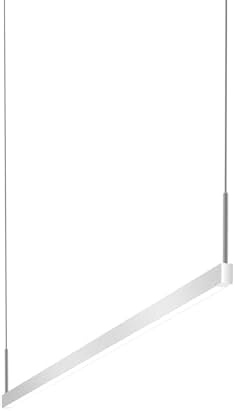 Sonneman Modern Lighting 2816.16-4-27 Thin-Line 1-Sided LED Linear Pendant Lighting Fixture for Kitchen, Dining Room or Game Room - 2700K - 48" - Bright Satin Aluminum