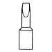 Weller PL153 - Weller Soldering Tip, 1/4" Screw-On, 13/64" Chisel Tip