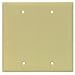 Cooper Wiring Devices PJ23A 2gang Blank Plate - Almond (Pack of 20)