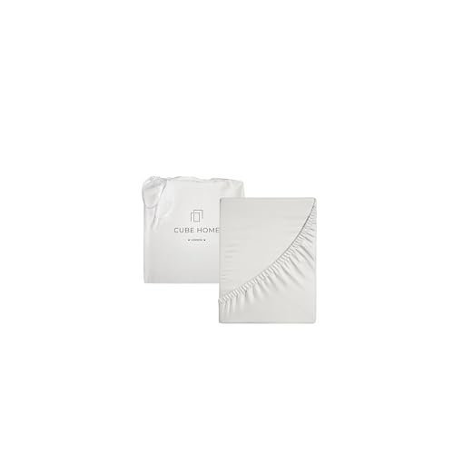 Drap-housse en bambou Cube Home lit Queen drap de luxe écoresponsable gris clair - 2