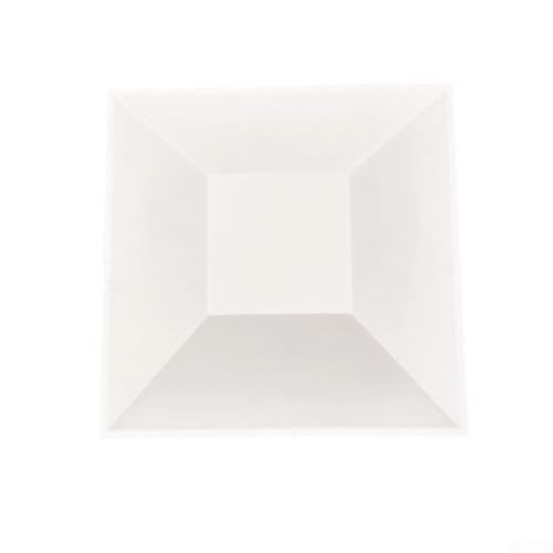 Honseadek Wasserdichter Zaunpfostenschutz, 9,1 cm, Holzpfostenabdeckung für 4 x 4 Pfosten, PP-Kunststoff, weiße Pfostenkappe für Holzzaun, langlebig, für den Außenbereich (1 Stück)