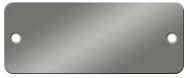 Aluminum Tags - Rounded Corner - 2-1/2 x 1 inch - Pk/25