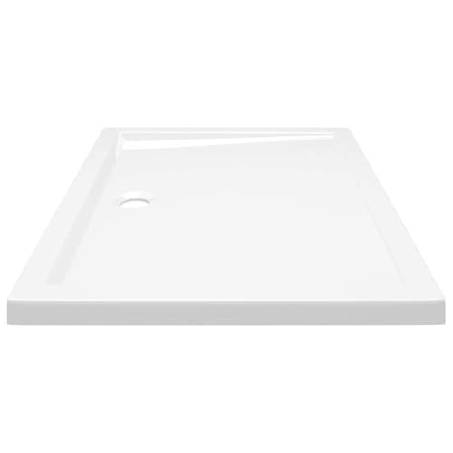 vidaXL Duschtasse Niedrige Schwelle Duschwanne Bad Brausewanne Brausetasse Duschbecken Dusche Wanne Bad Badezimmer ABS Rechteckig 80x100cm – Bild 7
