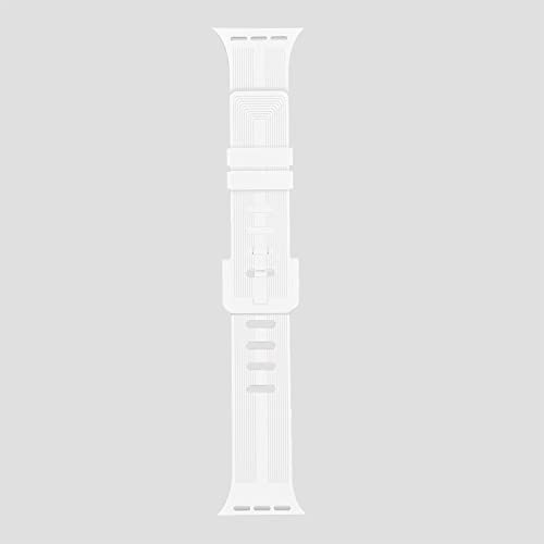 Image of TECHONTO New Designed Silicone Watch Strap Compatible with Apple Watches (42-44 & 45mm), Soft Silicone & Premium Buckle, Wristband for iWatch Series 7 /6 /5 /4 /3 /2 /1 /SE