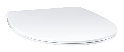 GROHE BAU Ceramic Wc Seat with Lid, Incl Fixation Set Extra Slim Design, Soft Close and Quick Release Feature 39898000 - Image 4