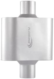 Floshine Universal Mufflers,Single Chamber 2.5 inch inlet/2.5 inch outlet,Performance Automotive Exhaust Muffler FH425109