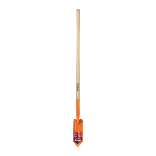 Truper Tru Pro California Trenching Shovel 4-Inch Narrow Blade 47-Inch Premium Ash Wood Handle Professional-Grade Irrigation and Utility Excavation Tool (Model TRS-4C / 33094)