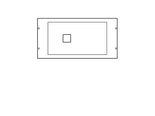 Fixation commutateur hA125/160 A Hager série quadro kit 300 x 600 anti jeu