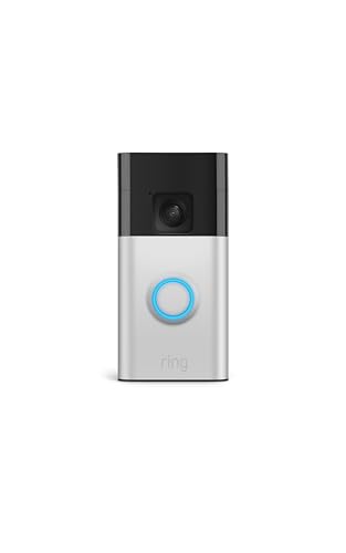 Ring Battery Doorbell (newest model), Home or business security with Head-to-Toe video, Live View with Two-Way Talk, and Motion Detection & Alerts, Satin Nickel