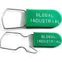 Image of Global Industrial Padlock Seal with Wire Hasp, Green, 1000 /Pack
