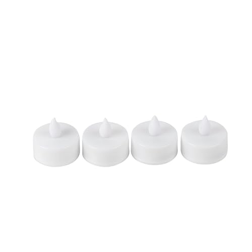 Générique - 4 BOUGIES CHAUFFE-PLAT LED 3.5CM BLANC