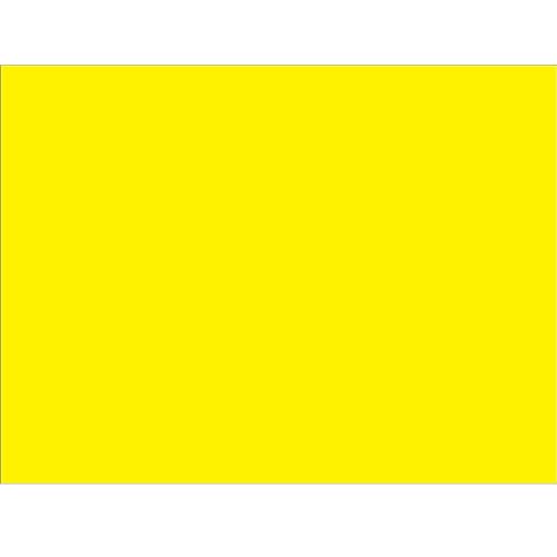 Fluorescent Yellow Inventory Rectangle Labels - Roll of 500-4 x 4 in.